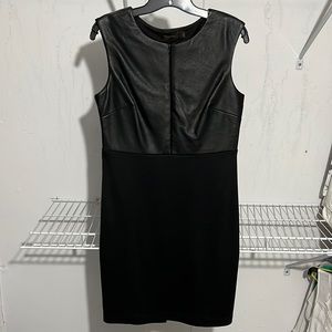 LAST CALL! Vegan leather detailed dress